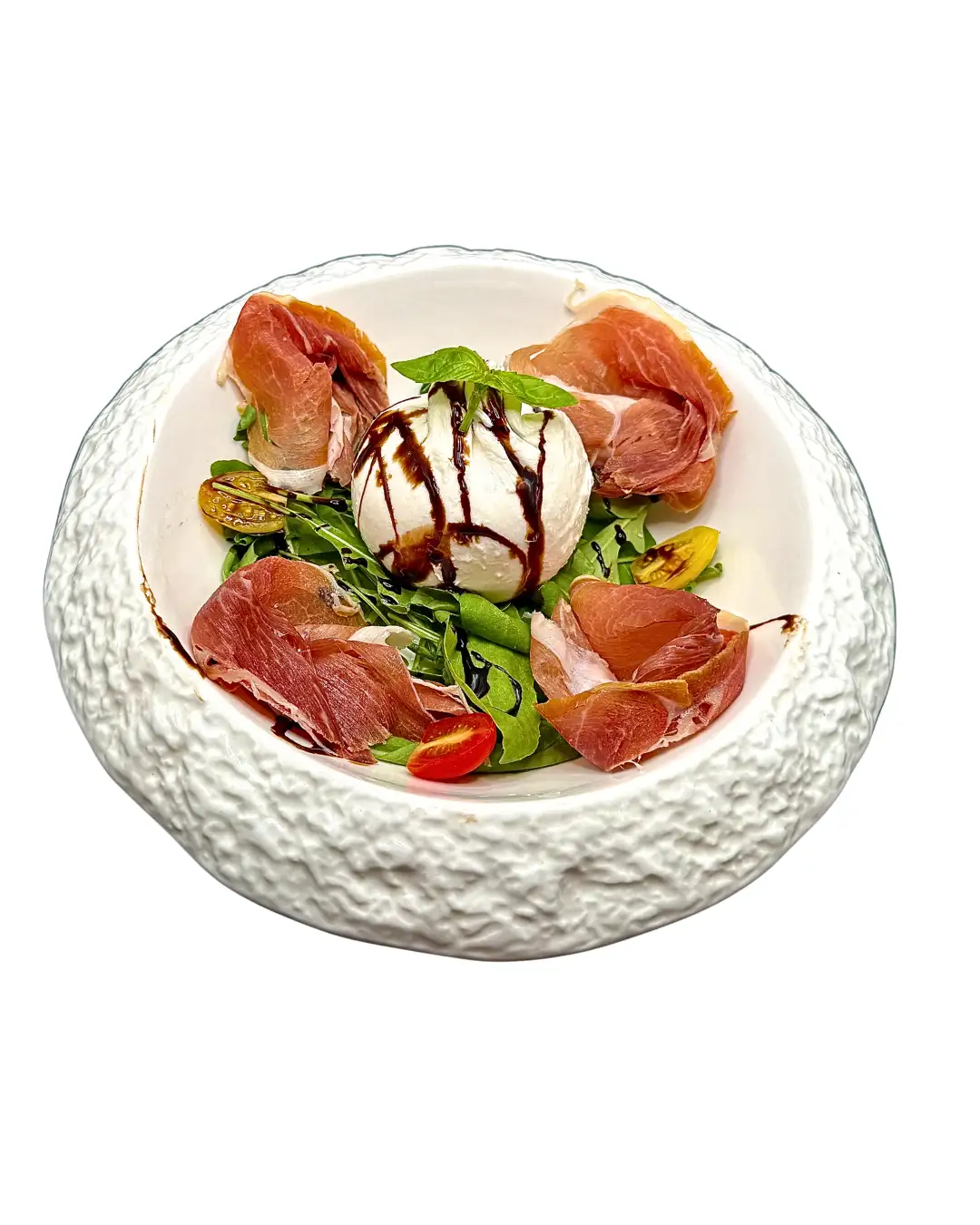 Burrata with Parma Ham