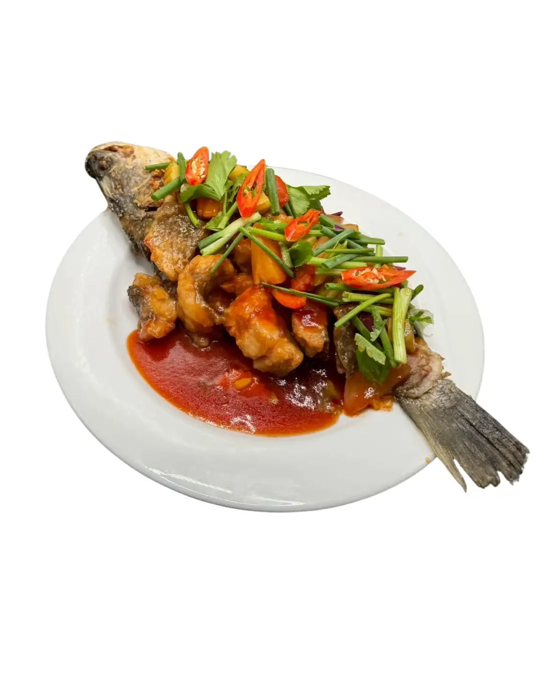 Deep Fried Sea Bass Sweet & Sour