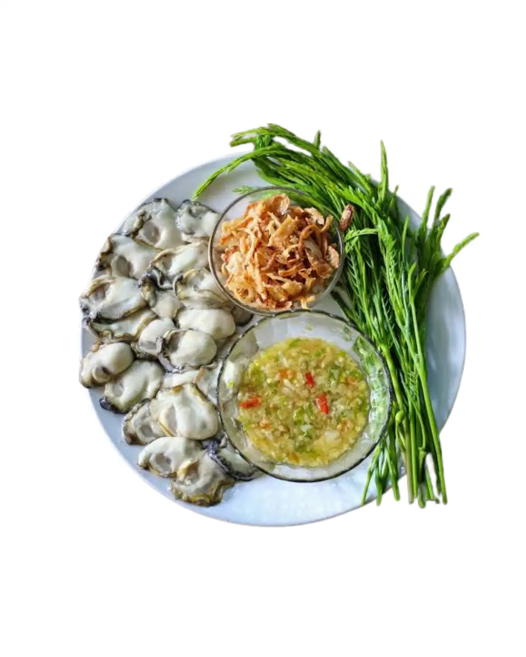 Oysters with Condiments